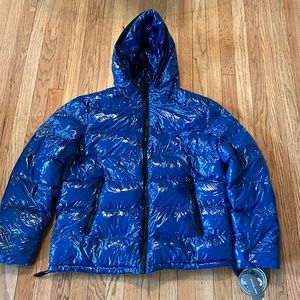 Host Pick  ! Michael Kors Men's  Blue Insulated Puffer Jacket  Large nwt